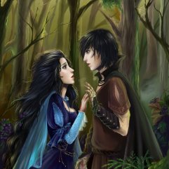 Violet and Raven in the wood. Artist: Tsyplakova Alla
